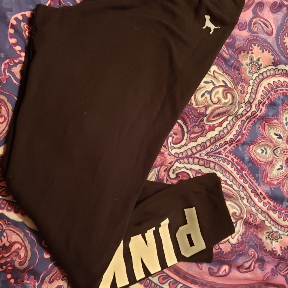 Pink VS skinny sweatpants